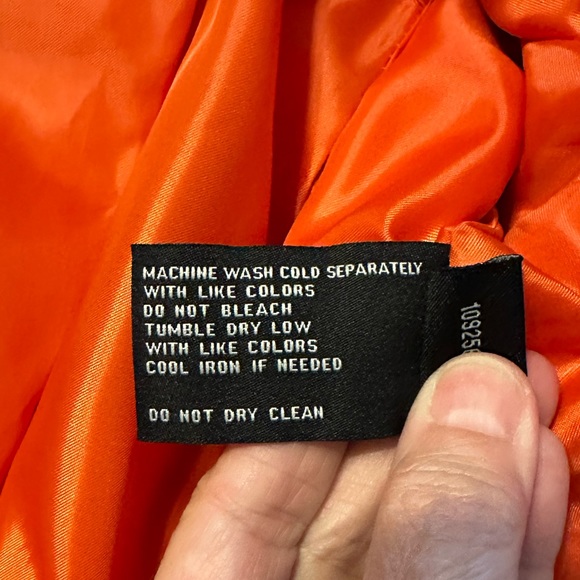 London fog classic orange trench coat, size M - Picture 5 of 7